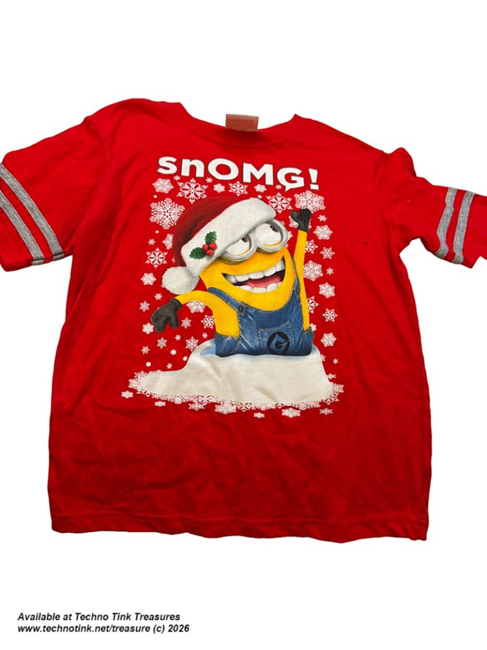 Red Despicable Me Shirt  with SNOMG! Kids Size S